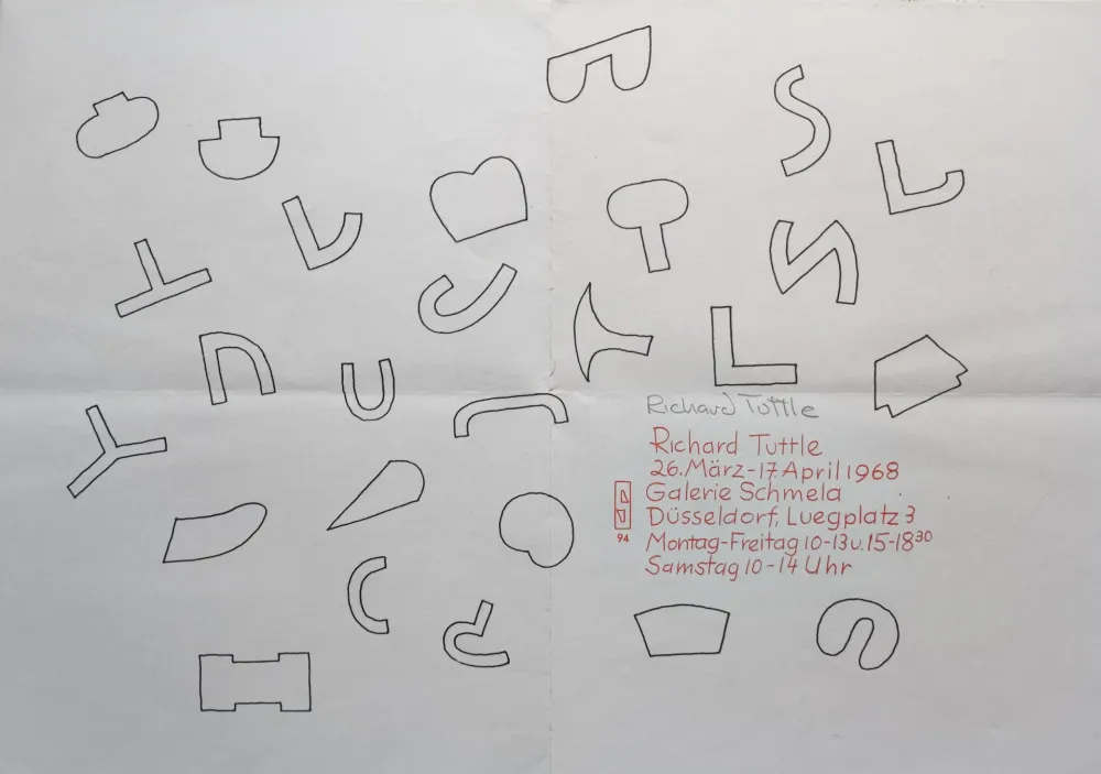 Сериграфия Tuttle - Cloth Pieces und Skulpturen, 1968.