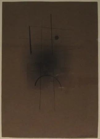 Монотип Tutundjian - Composition géometrique abtraite / Geometrisch abstrakte Komposition