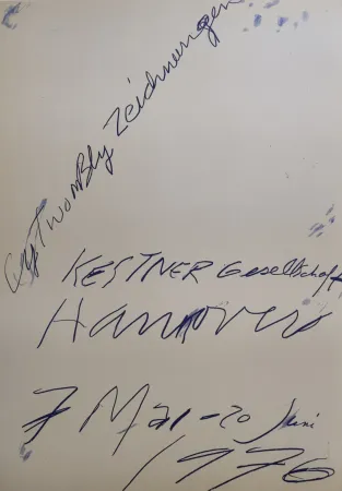 Нет Никаких Технических Twombly - Zeichnungen. Kestner Gesellschaft Hannover 7 Mai – 20 Juni 1976.