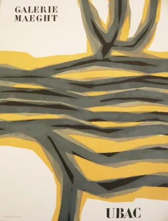 Афиша Ubac - Affiche exposition galerie Maeght