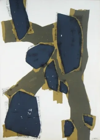 Литография Ubac - Arbres et pierres