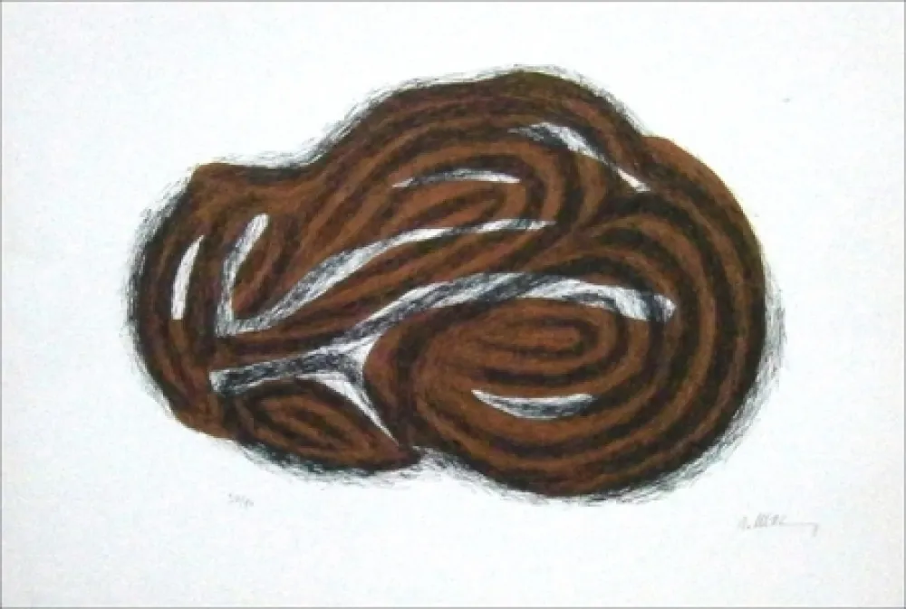 Литография Ubac - Corps endormi