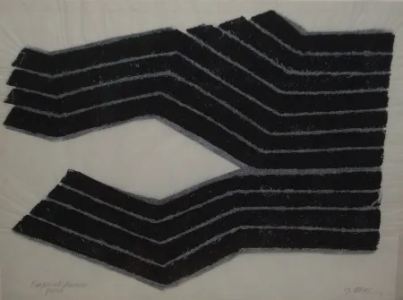 Литография Ubac - Deux labours empreinte ardoise