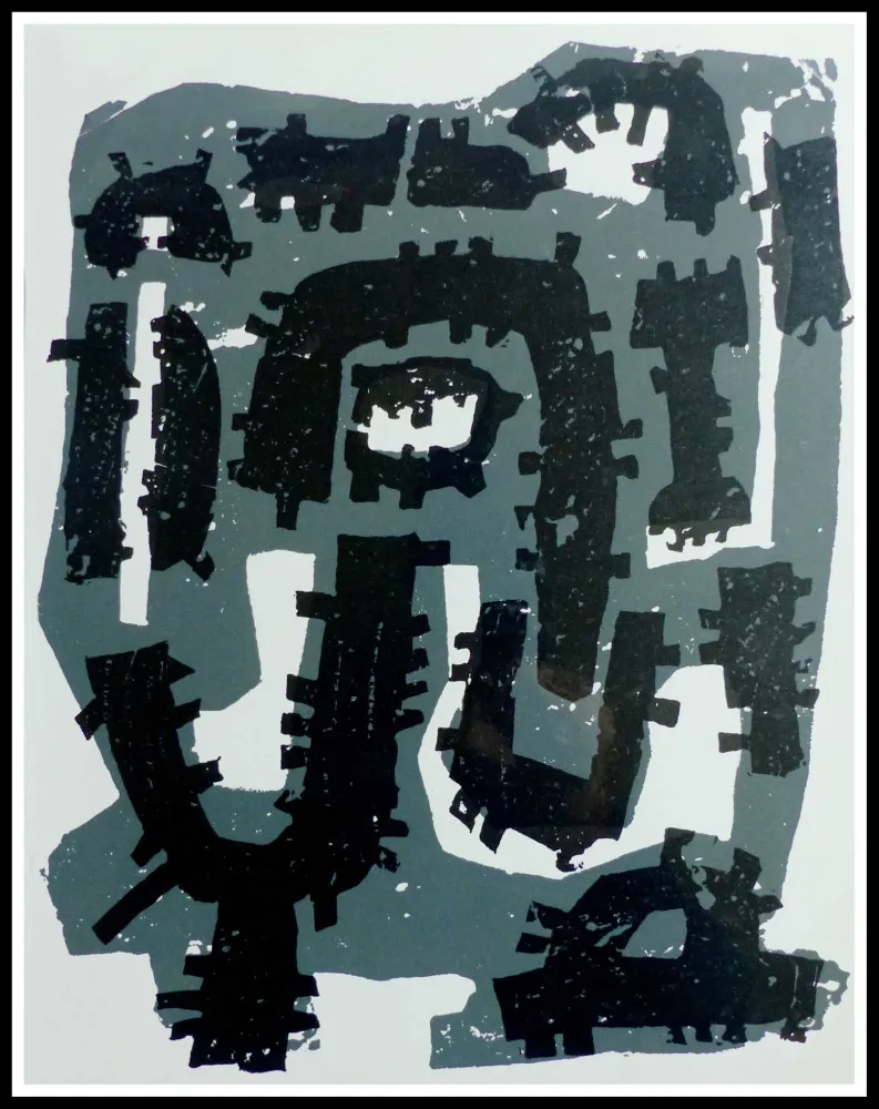 Гравюра Ubac - GRAVURE SUR ARDOISE