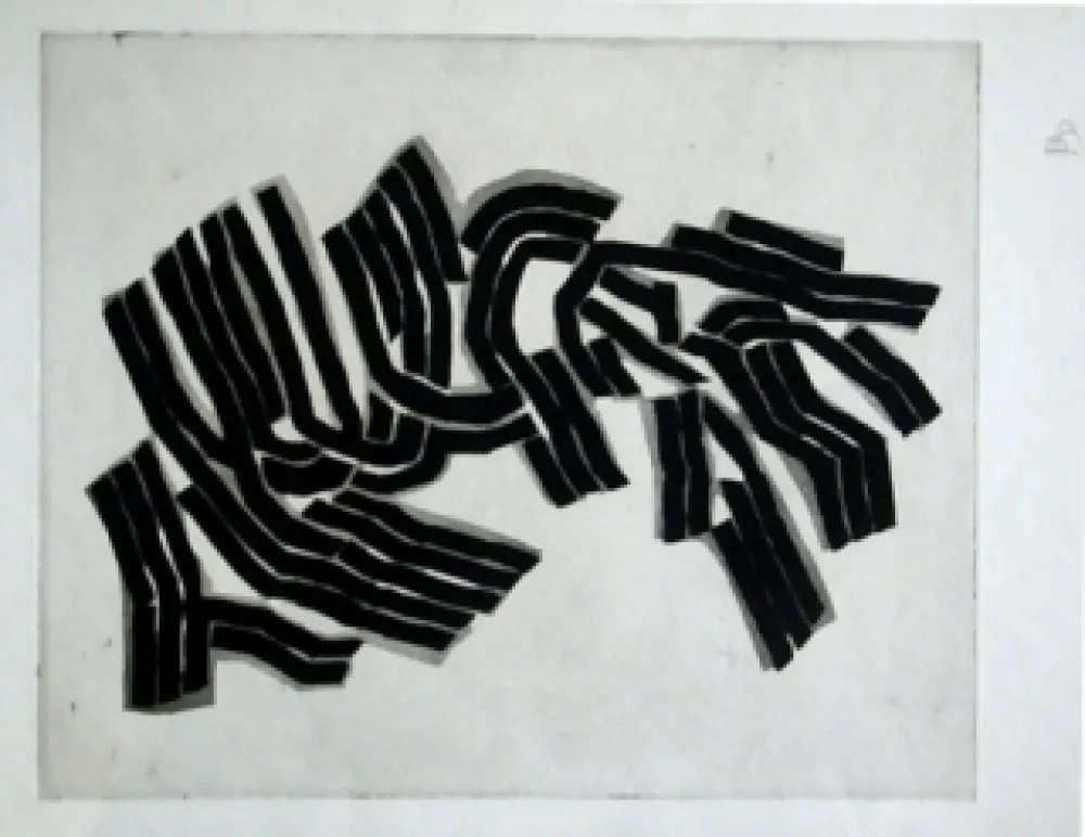 Офорт И Аквитанта Ubac - Le pommier impudique 