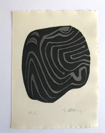 Офорт Ubac - L'herbe déracinée 1