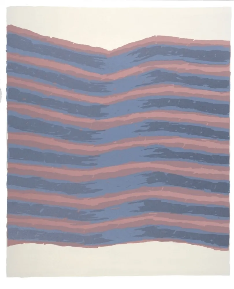 Литография Ubac - Strates sur ardoise