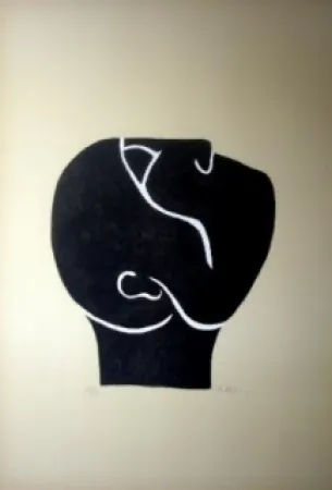 Литография Ubac - Tête levée