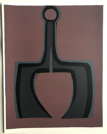 Литография Ubac - Travailler le sol (La terre I)