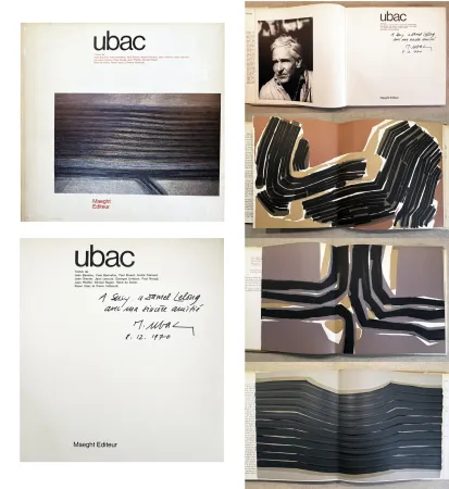 Иллюстрированная Книга Ubac - UBAC. Monographie dédicacée par l'artiste (Maeght 1970)