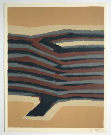 Литография Ubac - Voies ferrées