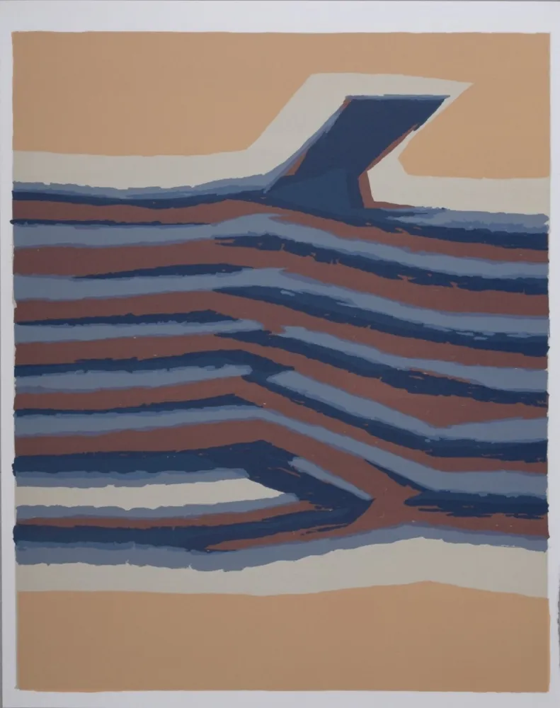 Литография Ubac - Voies ferrées