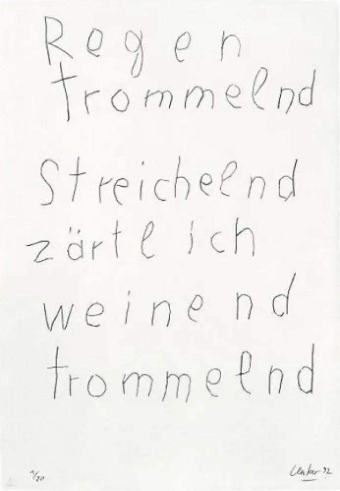 Гравюра Uecker - From the Mappenwerk 