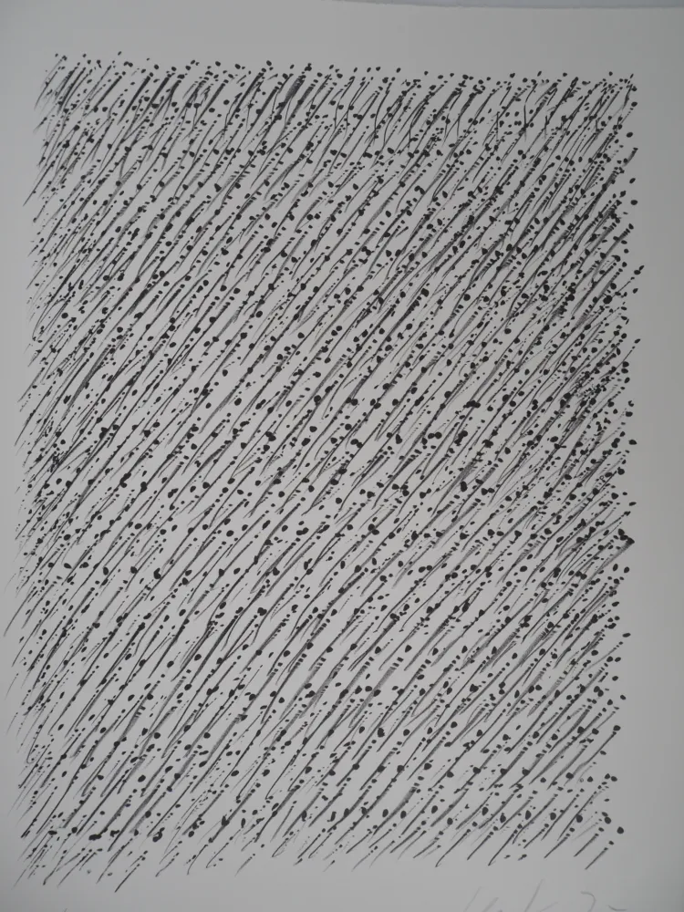 Литография Uecker - Le Mouvement 