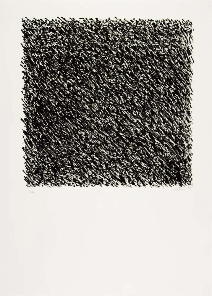 Литография Uecker - Manuelle Struktuur. No I 