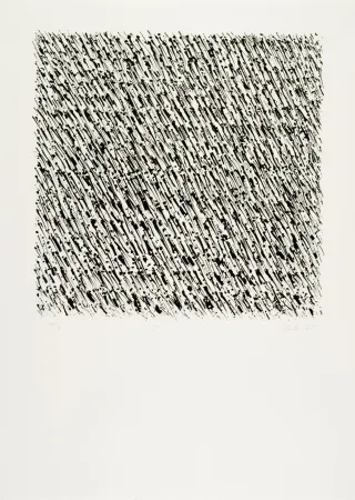 Литография Uecker - Manuelle Struktuur. No II