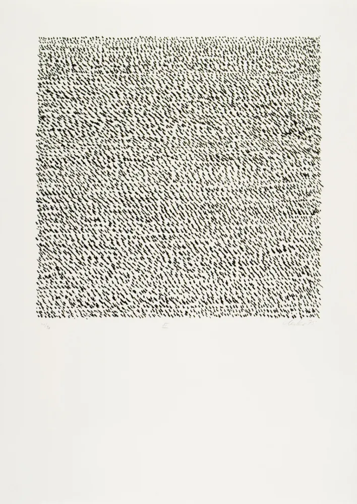 Литография Uecker - Manuelle Struktuur. No III