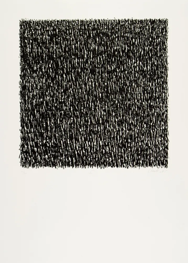 Литография Uecker - Manuelle Struktuur. No VII