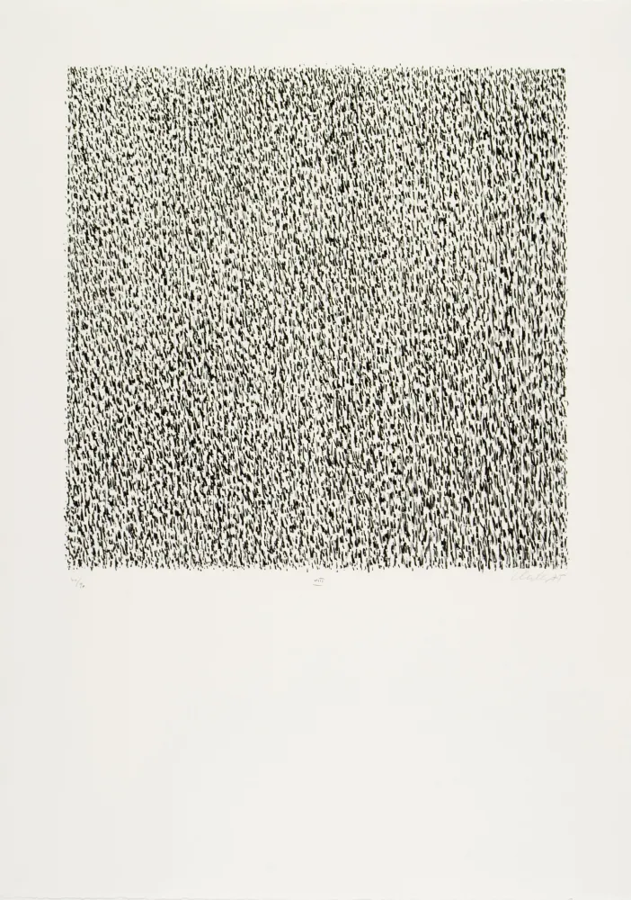 Литография Uecker - Manuelle Struktuur. No VIII