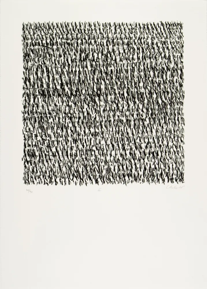 Литография Uecker - Manuelle Struktuur. No X