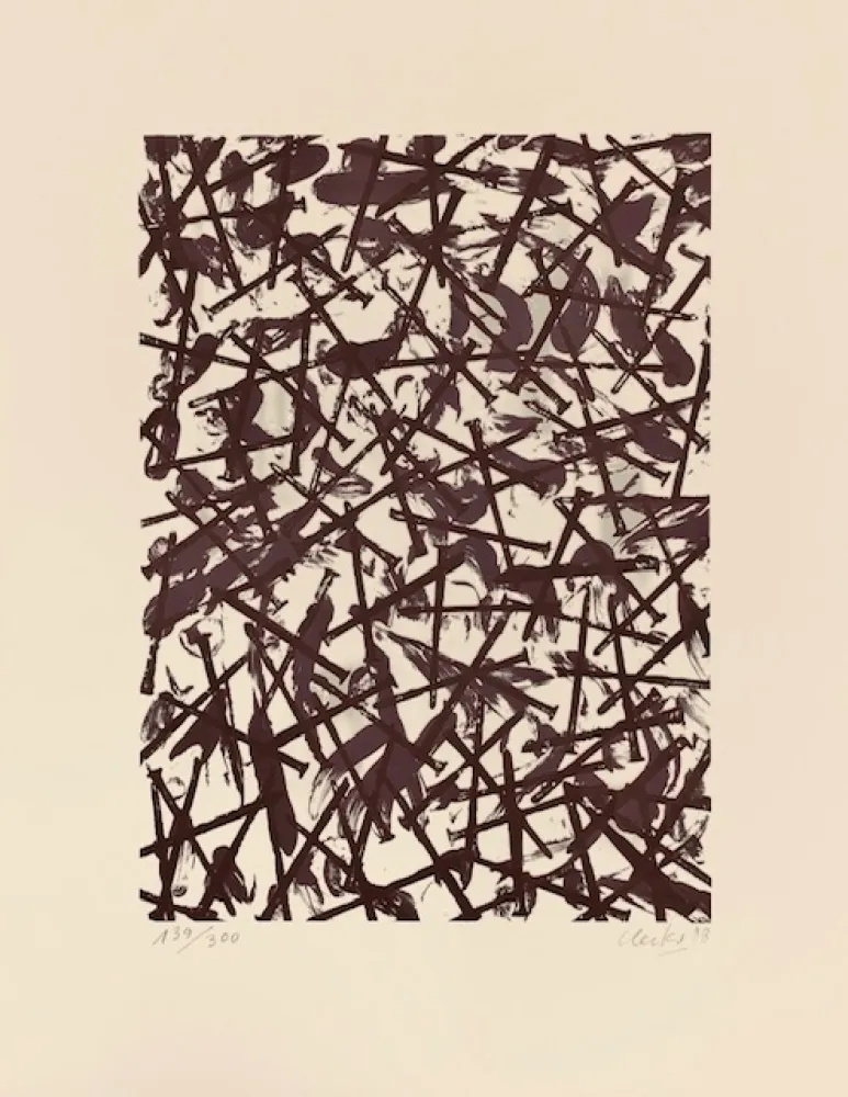 Сериграфия Uecker - Verletzungen-Verbindungen