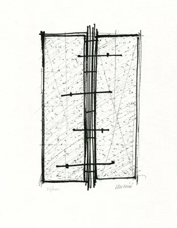 Литография Uncini - Senza titolo