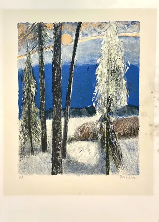 Литография Unknown - Paysage