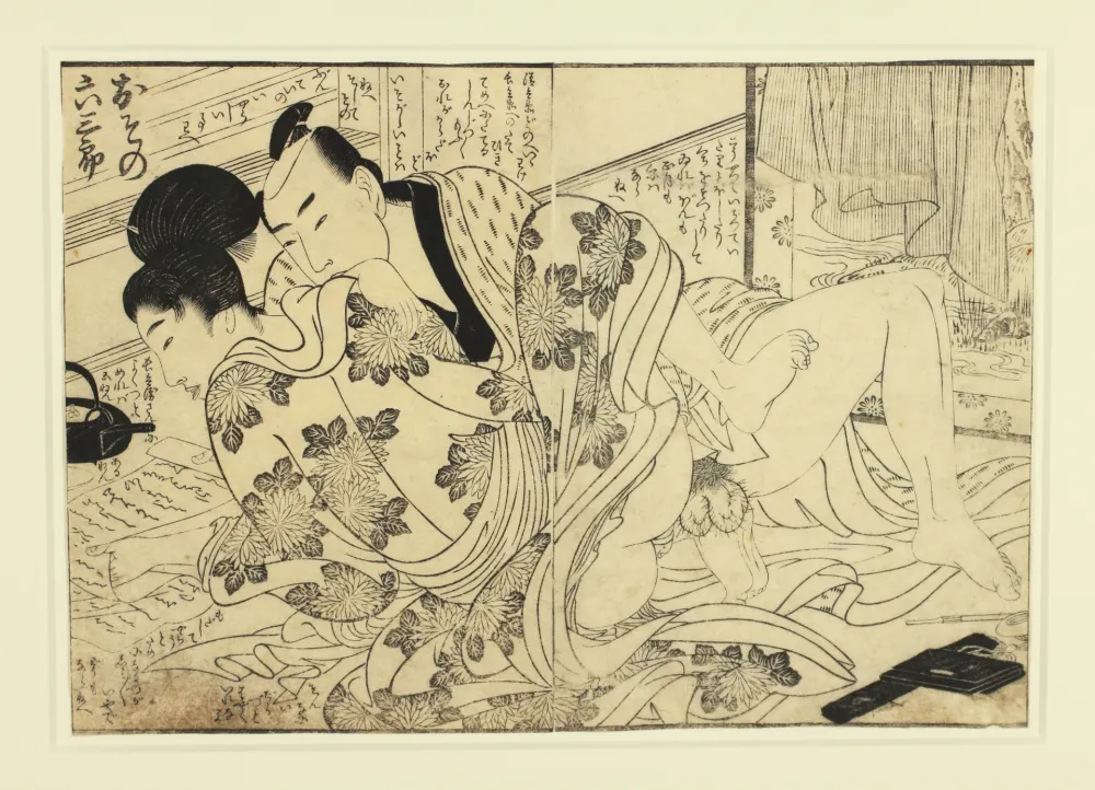 Гравюра На Дереве Utamaro - Shunga