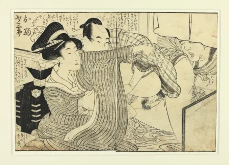 Гравюра На Дереве Utamaro - Shunga