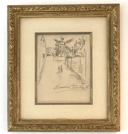 Нет Никаких Технических Utrillo - Le moulin de la Galette, dessin