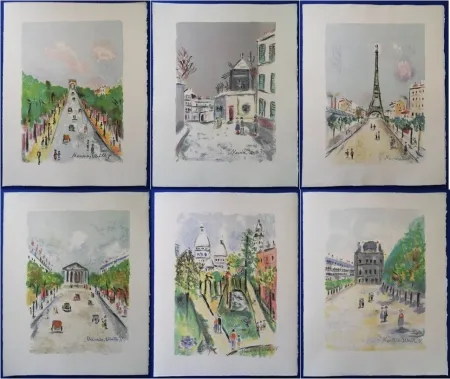 Литография Utrillo - Paris Capitale (10 lithographies)