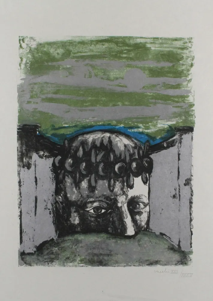 Литография Vacchi - Selbstbildnis / Self-Portrait