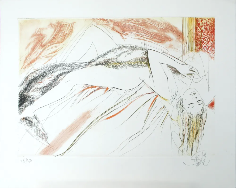 Акватинта Valadie - La Paresse