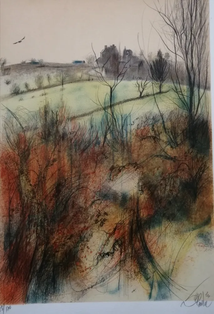 Литография Valadie - Noailles - Limousin