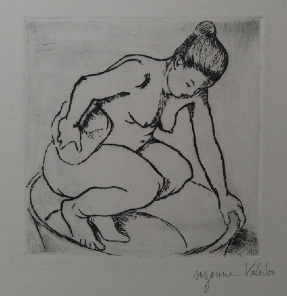 Гравюра Valadon - Catherine au tub