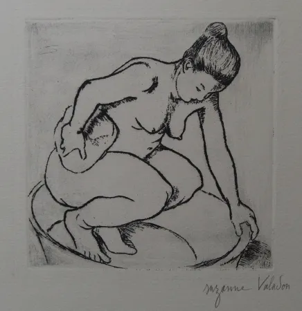 Гравюра Valadon - Catherine au tub