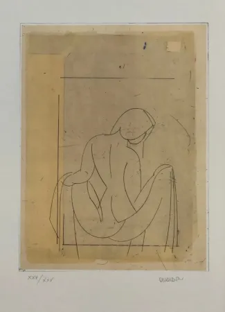 Офорт Valdés - Desnudo