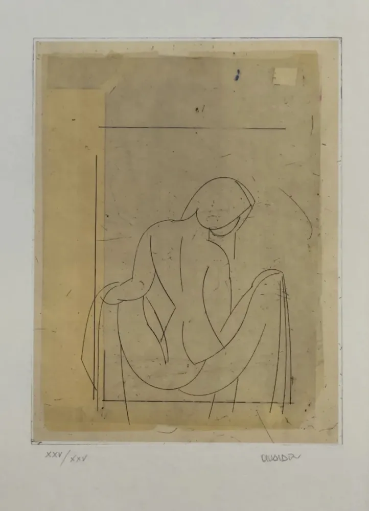 Офорт Valdés - Desnudo