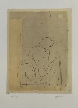 Офорт Valdés - Desnudo