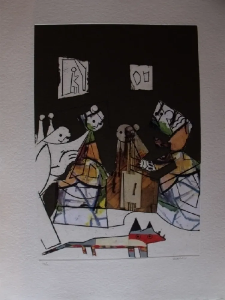 Офорт И Аквитанта Valdés - Manolo Valdés 