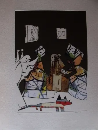 Офорт И Аквитанта Valdés - Manolo Valdés 