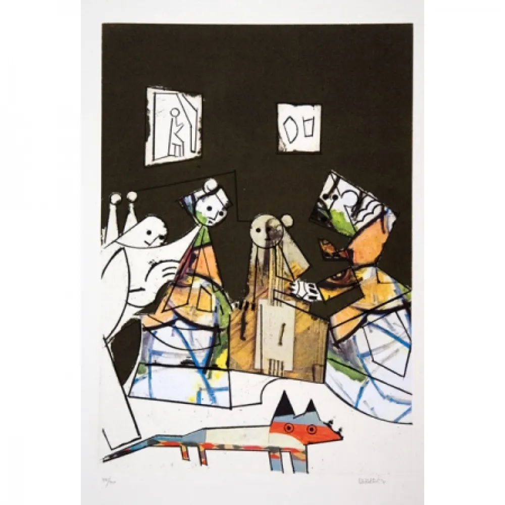 Офорт И Аквитанта Valdés - Manolo Valdés