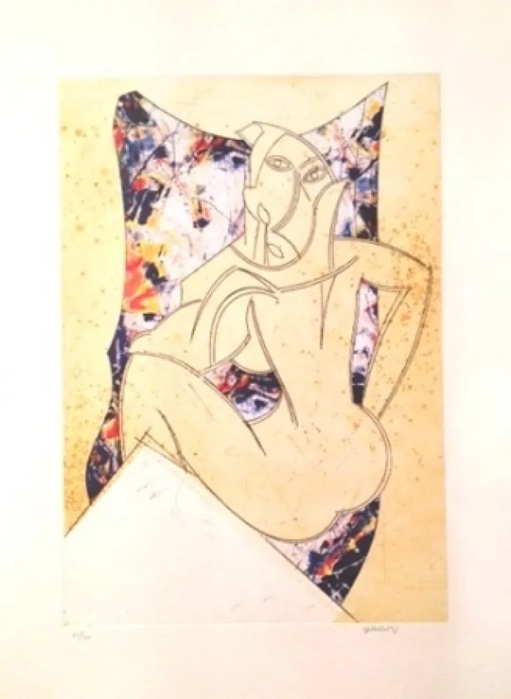 Офорт И Аквитанта Valdés - Manolo Valdés