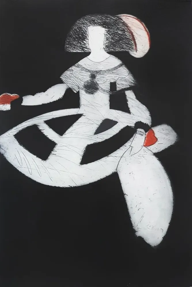 Офорт Valdés - Reina Mariana III