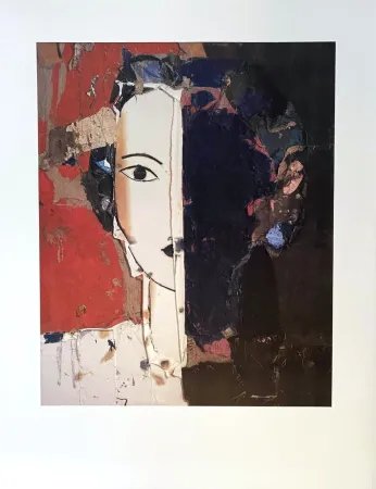 Афиша Valdés - Retrato Con Medio Rostro Azul