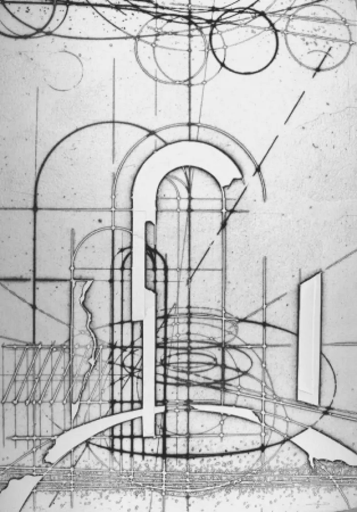 Офорт Valentini - Composizione 
