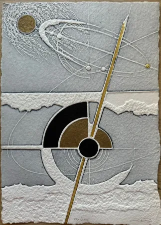 Офорт Valentini - Nello spazio