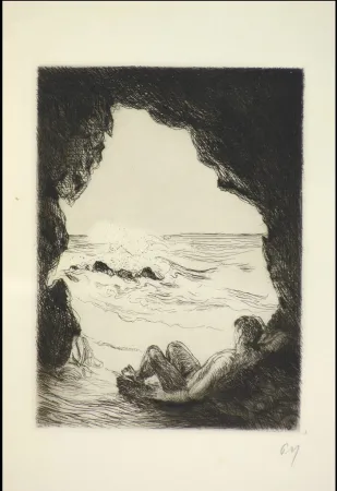 Иллюстрированная Книга Valery - Le cimetière marin. Orné de sept eaux-fortes originales de l'auteur (Paul Valéry)