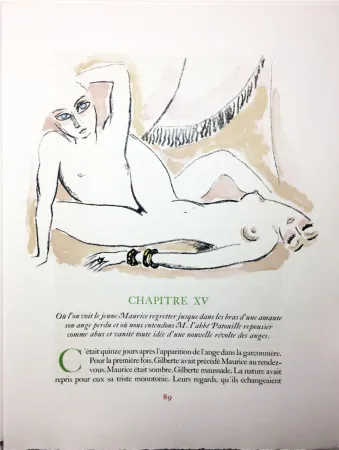 Иллюстрированная Книга Van Dongen - A. France : LA RÉVOLTE DES ANGES. 58 lithographies en couleurs (1951)
