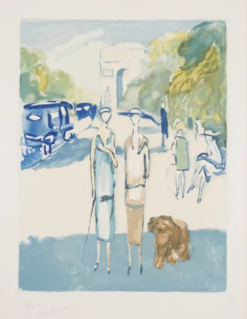 Акватинта Van Dongen - Avenue du bois de Boulogne